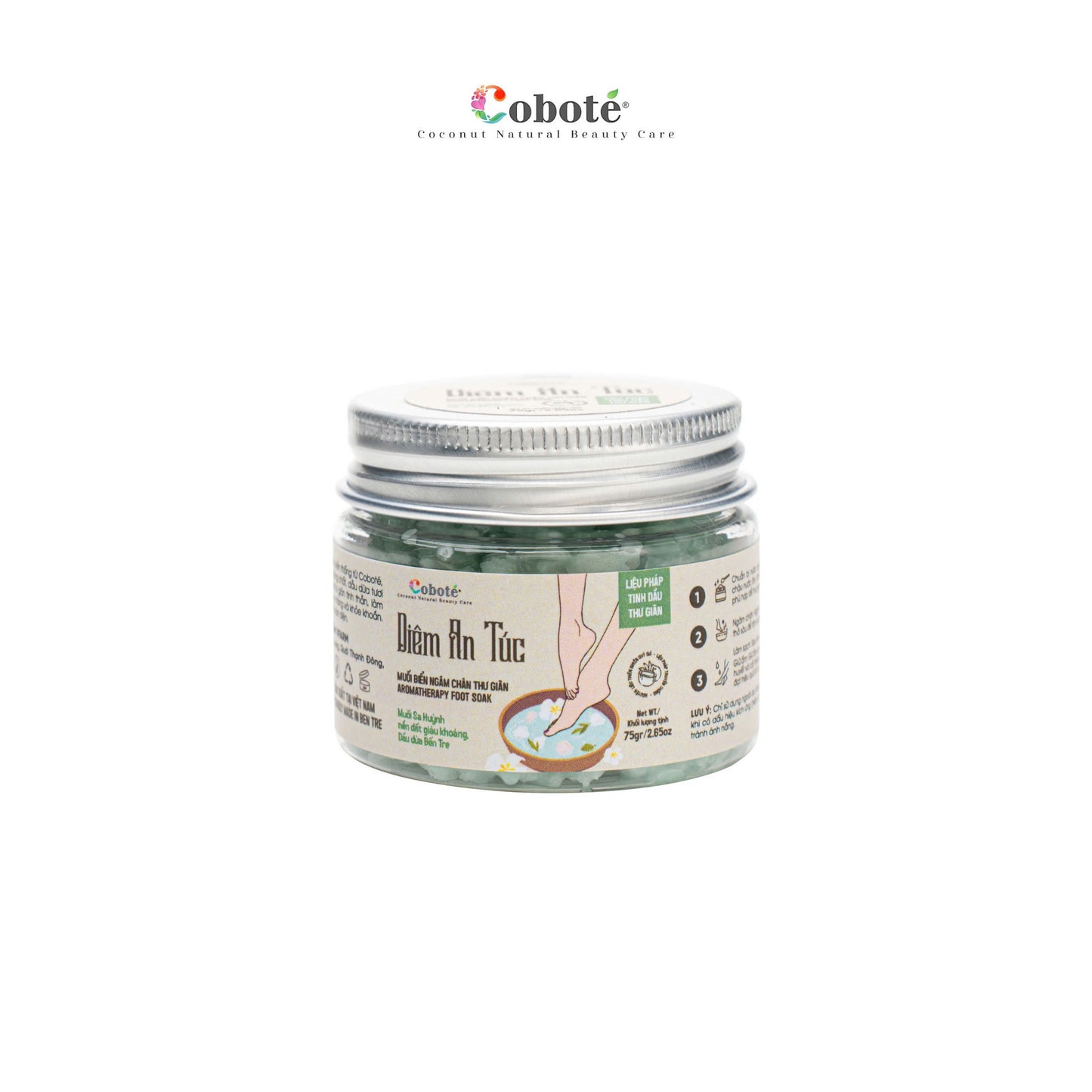 Diêm An Túc Coboté - Muối Biển Ngâm Chân Thư Giãn - Aromatherapy Foot Soak